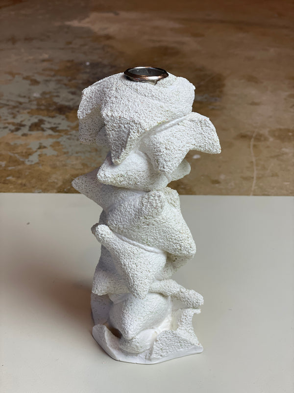 Wrapped Candle Sculpture, Lysestage